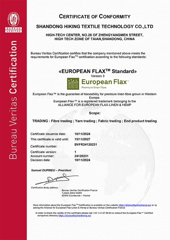 EUROPEAN-FLAX CERTIFIED