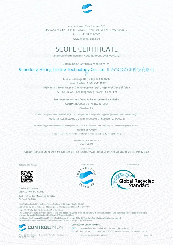 GRS CERTIFIED